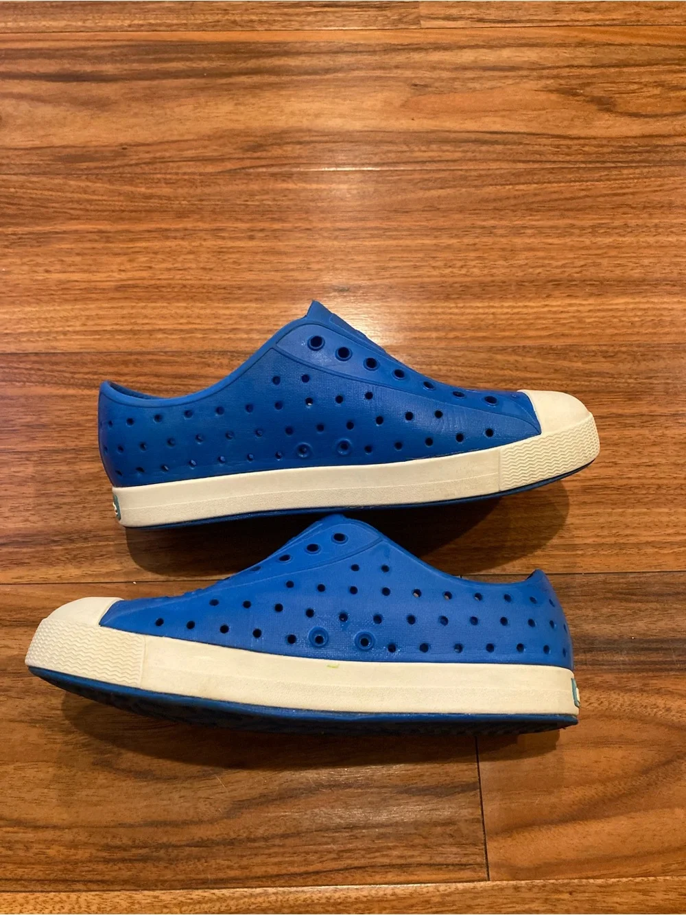 Native Jefferson Shoes Royal Blue/Shell White Big Kids US J2